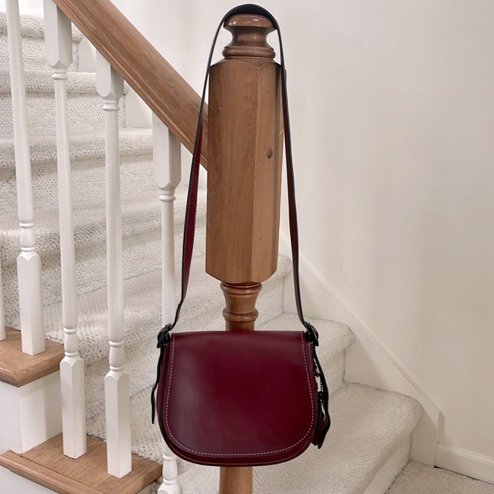 Coach 1941 Saddle Crossbody Bag Burgandy